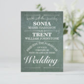 Invitation Mariage enseignant de tableau de bord (Debout devant)