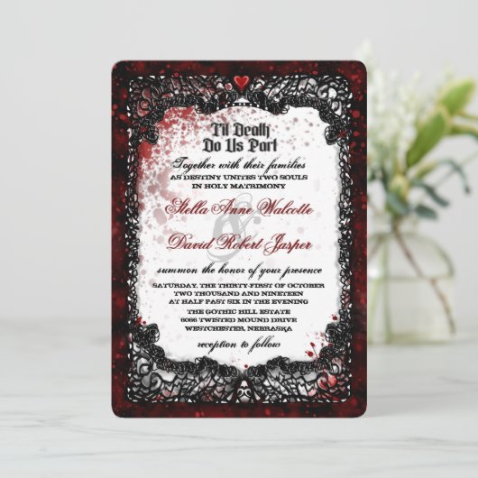 Invitation Mariage "Ensemble avec" (Debout devant)