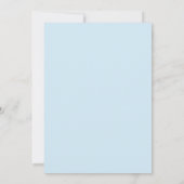 Invitation Mariage ensoleillé de printemps bleu clair (Dos)
