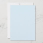 Invitation Mariage Envoûtant de Printemps Bleu Clair (Dos)