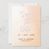 Invitation Mariage époustouflant d'aquarelle romantique Enreg (Devant)