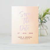 Invitation Mariage époustouflant d'aquarelle romantique Enreg (Debout devant)