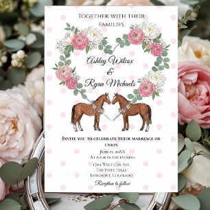 Invitation Mariage Équestre Cheval