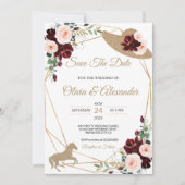 Invitation Mariage Équestre Save The Date (Devant)