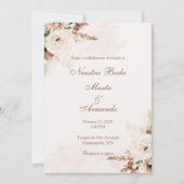 Invitation Mariage espagnol Boho (Devant)