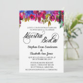 Invitation Mariage espagnol Bold Boho Fleur Nuestra Boda (Debout devant)