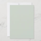Invitation Mariage espagnol de verdure sage (Dos)
