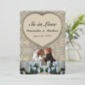 Invitation Mariage espagnol d'une mariée blanche (Debout devant)