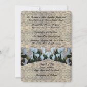 Invitation Mariage espagnol d'une mariée blanche (Dos)