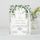 Invitation Mariage espagnol Église florale   (Debout devant)