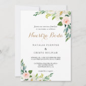 Invitation Mariage espagnol élégant et verdoyant (Devant)