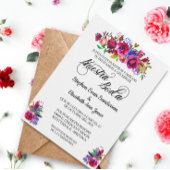 Invitation Mariage espagnol Fleur vive Nuestra Boda