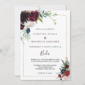 Invitation Mariage espagnol flush flush de la marine bourguig (Devant)