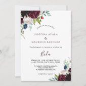 Invitation Mariage espagnol flush flush de la marine bourguig (Devant)