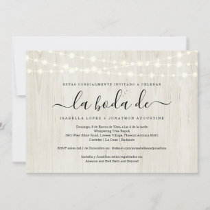 Invitation Mariage espagnol Inviter tout en un w- Registre RS