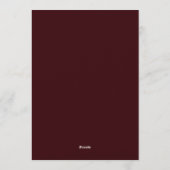 Invitation Mariage Espresso Gilded Bloom (Dos)
