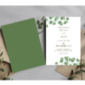 Invitation Mariage esthétique rustique eucalyptus verdure