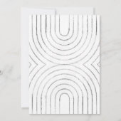 Invitation Mariage esthétique vert olive (Dos)