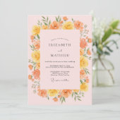 Invitation Mariage Estival Aérien aux Pêches (Debout devant)