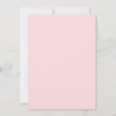 Invitation Mariage estival radieux rose et marine (Dos)
