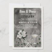 Invitation Mariage et boissons Halloween pour couples (Devant)