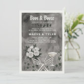 Invitation Mariage et boissons Halloween pour couples (Debout devant)