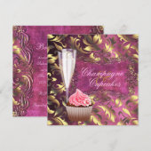 Invitation Mariage et Gâteau Bridal Shower (Devant / Derrière)