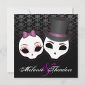 Invitation Mariage et jument (Violet) (Devant)