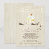 Invitation Mariage et Whisky Couple Mariage Réception Répétit (Devant / Derrière)