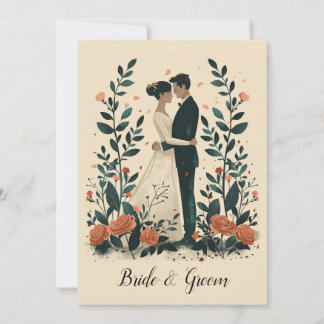 Invitation Mariage Eternal Embrace
