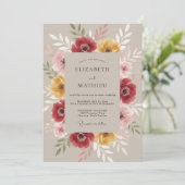Invitation Mariage Ethéré à la Fleur de Bourgogne (Debout devant)