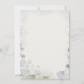 Invitation Mariage Ethereal White Floral Sage Green Crest (Dos)