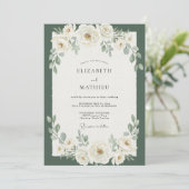 Invitation Mariage Eucalyptus à Feuillage Persistant (Debout devant)