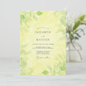 Invitation Mariage Eucalyptus au Feuillage de Citron (Debout devant)
