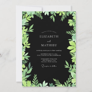 Invitation Mariage Eucalyptus au feuillage de citron vert noi