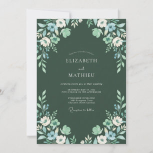 Invitation Mariage Eucalyptus au feuillage de menthe de minui