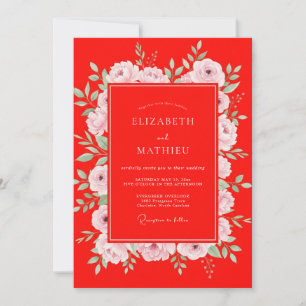 Invitation Mariage Eucalyptus au feuillage de renoncule écarl