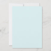 Invitation Mariage Eucalyptus Ciel Hydrangea Violette (Dos)