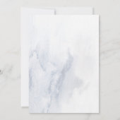 Invitation Mariage eucalyptus d'hiver sous la douche (Dos)