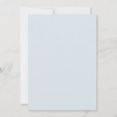 Invitation Mariage Eucalyptus Endommagé au Feuillage Bleu Aci (Dos)