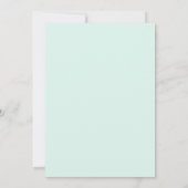 Invitation Mariage Eucalyptus et Lilas Menthe (Dos)