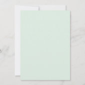 Invitation Mariage Eucalyptus Feuillage Abricot Menthe (Dos)