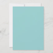 Invitation Mariage Eucalyptus Feuillage Acier Azur (Dos)