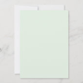 Invitation Mariage Eucalyptus Feuillage Aqua Glacé (Dos)