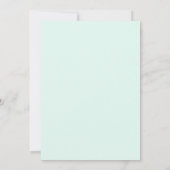 Invitation Mariage Eucalyptus Feuillage Aqua Mousse de Mer (Dos)