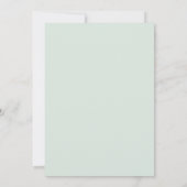 Invitation Mariage Eucalyptus Feuillage Argent Menthe (Dos)