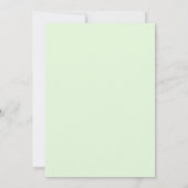 Invitation Mariage Eucalyptus Feuillage Ciel Menthe (Dos)