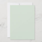 Invitation Mariage Eucalyptus Feuillage Menthe Navy (Dos)