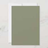 Invitation Mariage Eucalyptus Feuillage Olive Cuivre (Dos)