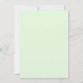 Invitation Mariage Eucalyptus Feuillage Pervenche Menthe (Dos)
